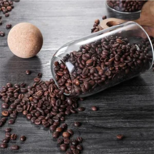 Wholesale Clear Food Storage Container Glass Coffee Bean Jar