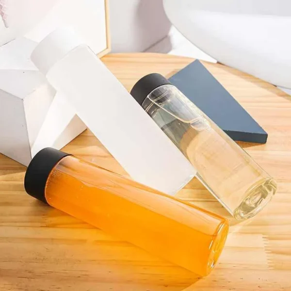 Voss Glass Bottle with Plastic Lid for Mineral Water - Image 2