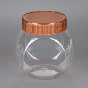 Food grade 500ml transparent round spherical candy glass jar