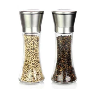 180ml Kitchen Salt Pepper Spice Grinder with Metal Plastic Manual