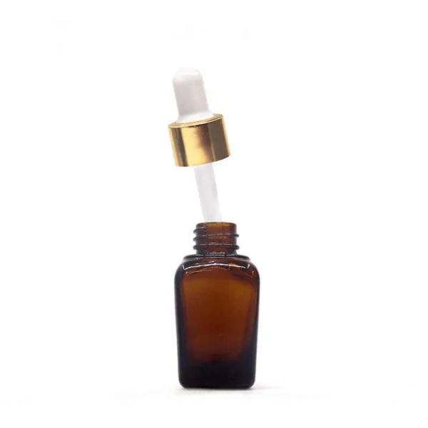 Square Amber Glass Liquid Reagent Pipette Bottle - Image 3