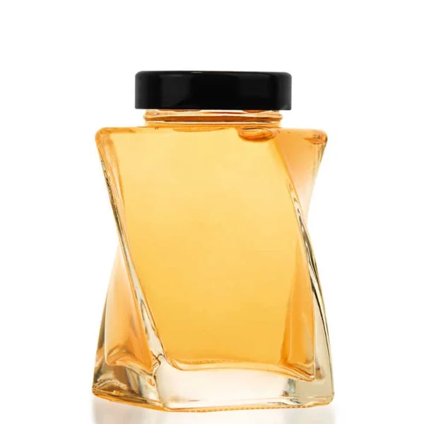 NEW 236ml 396ml Twist Shape Glass Honey Jar - Image 3