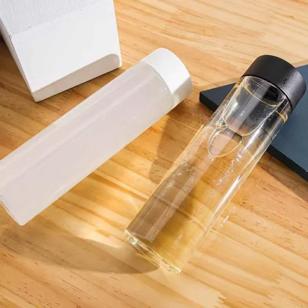 Voss Glass Bottle with Plastic Lid for Mineral Water - Image 3
