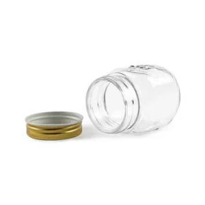 150ml Clear Mason Jar With Gold Lids 5oz Glass Food Jars