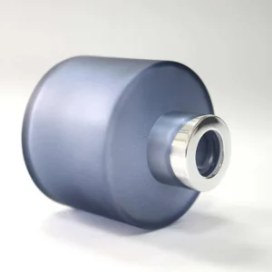 Luxury 100Ml Black White Clear Round Glass Diffuser Bottle