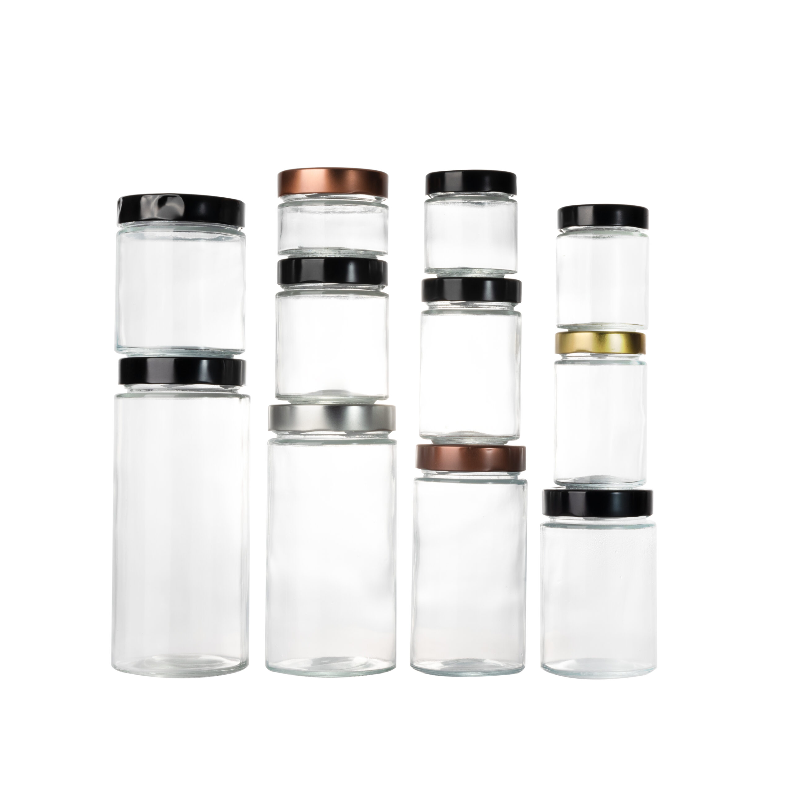 Recycled Candy Glass Jar With Iron Cap 1 Recycled Candy Glass Jar With Iron Cap