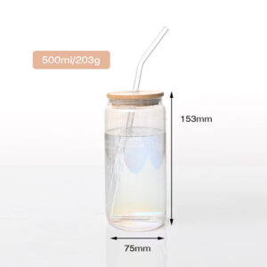 Food Grade 16oz Glass Cup 12oz Drinking Clear Glass Mug 12 9