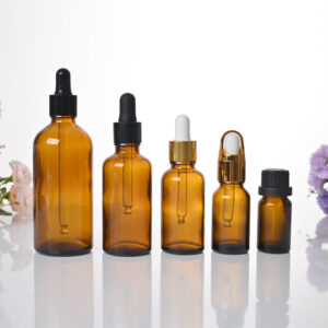 5-100ml Amber Glass Essential Oil Bottle