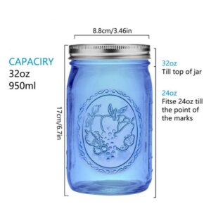 64oz Glass Mason Jars With Metal Airtight Lids 10 O1CN0198Rr4124O