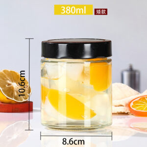 Recycled Candy Glass Jar With Iron Cap 13 O1CN01EcAM