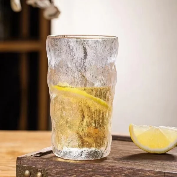Multi-Functional Transparent Glacier Pattern Drinking Glasses Mug Glass Cup - Image 2
