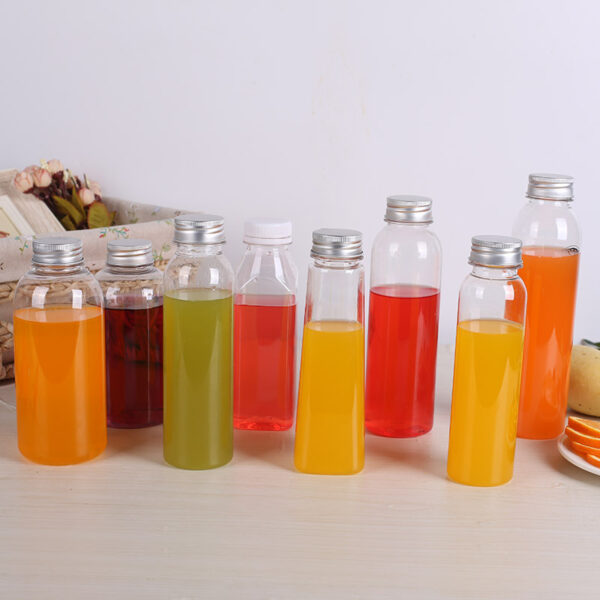 Customized Clear Amber Boston Round Glass Bottle - Image 2