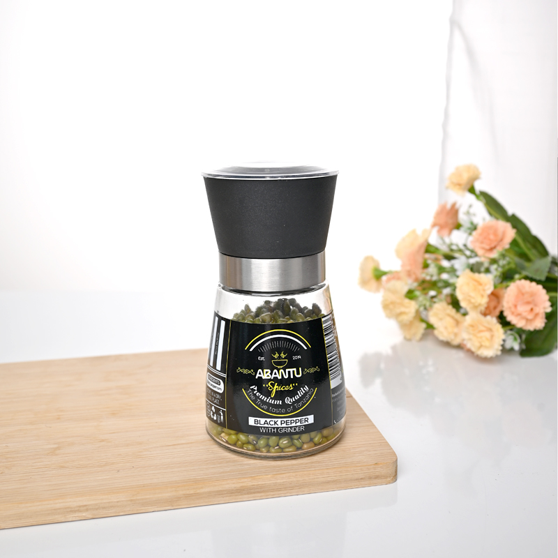 Wholesale 180ml adjustable stainless steel glass salt grinder 4 Wholesale 180ml adjustable stainless steel glass salt grinder - Image 4