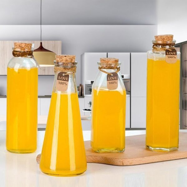 Customized Clear Amber Boston Round Glass Bottle - Image 3