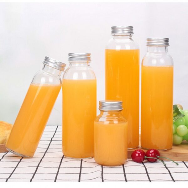 Customized Clear Amber Boston Round Glass Bottle - Image 4