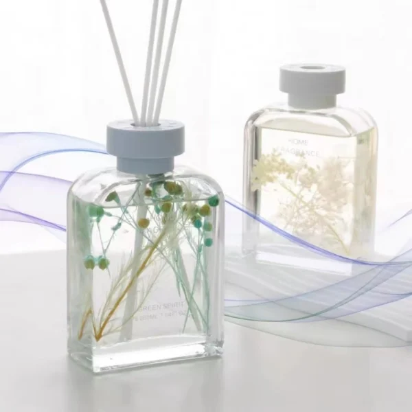 Luxury Unique 120ml  Decor Glass Reed Diffuser Set for Home - Image 2