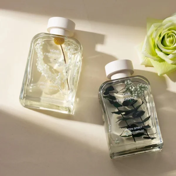 Luxury Unique 120ml  Decor Glass Reed Diffuser Set for Home - Image 3