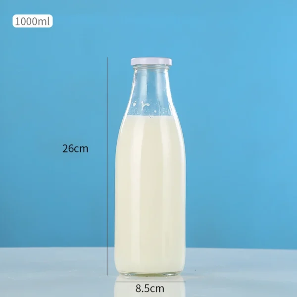 Food Grade Glass Milk Bottles With Lids - Image 4