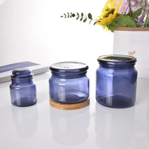 Wholesale Luxury 500ml Amber Glass Candle Jar With Lid 5 1 23
