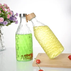 Reusable Water Glass Bottle Large Capacity 9 1 25