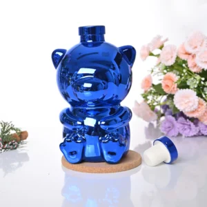 Wholesale Bear Cup Creative Glass Bottle With Lid 9 1 27