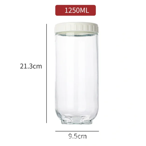 Glass Pickle Jar With Lid For Kitchen - Image 4