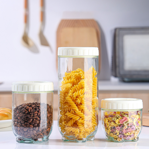 Stackable Storage Tanks Glass Jar | Hua Jing