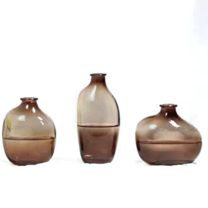 Glass Vase Clear Crystal Tabletop Decor for Home