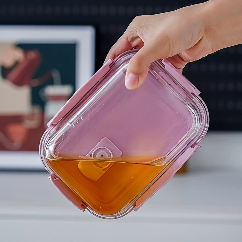 Borosilicate glass food container with lid 2 Borosilicate glass food container with lid - Image 2