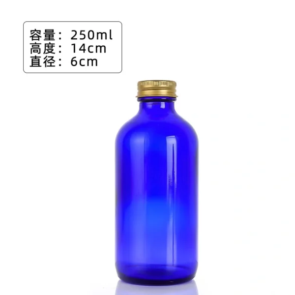 High quality clear glass Boston bottle - Image 5