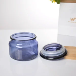 Wholesale Luxury 500ml Amber Glass Candle Jar With Lid 7 3 17