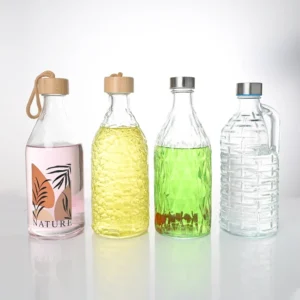 1L Glass Water Bevarage Bottle
