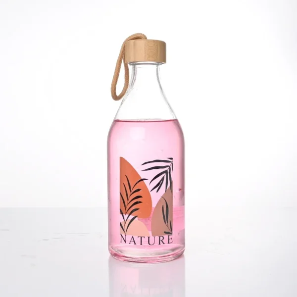 1L Glass Water Bevarage Bottle - Image 4