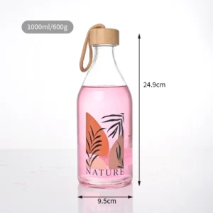 1L Glass Water Bevarage Bottle 16 DSC 59891