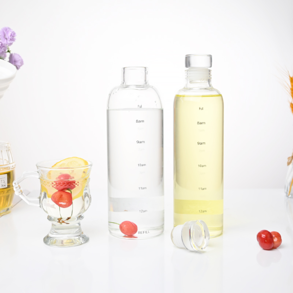 Time Scale Water Glass Travel Water Bottle Drinking Cup - Image 2