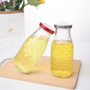 Customized 300ml Glass Honey Jar