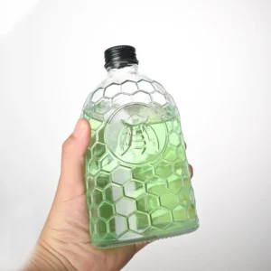 Customized 500ml Glass Honey Bottle