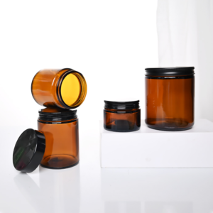 250ml Empty Amber Candle Jars