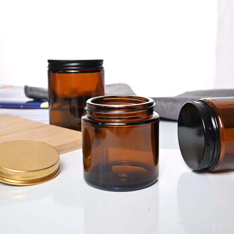250ml Empty Amber Candle Jars 3 250ml Empty Amber Candle Jars - Image 3