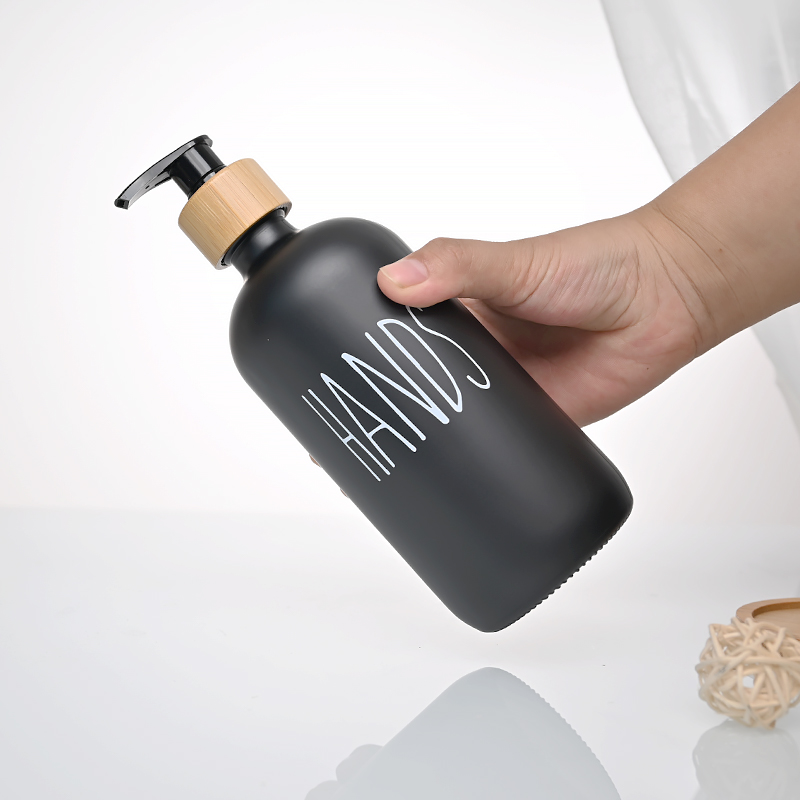 Empty Hand Wash Liquid Soap Bottles With Bamboo Pump 7 Empty Hand Wash Liquid Soap Bottles With Bamboo Pump - Image 7