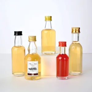 Multiple Types Small Empty Liquor Glass Bottle with Alu Cap
