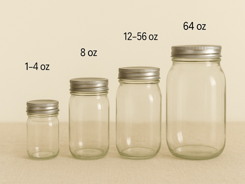 The Complete Guide to Glass Jar Selection for Food Packaging 6 Glass Bottle Sizes