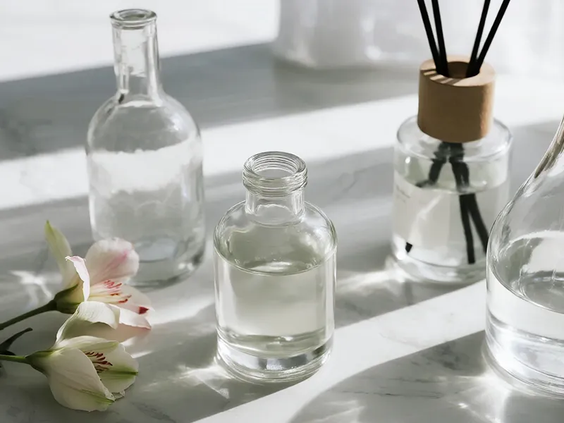 Glass Diffuser Bottles of Different Neck Sizes