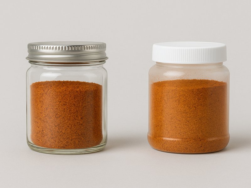 Glass vs. Plastic Spice Jars