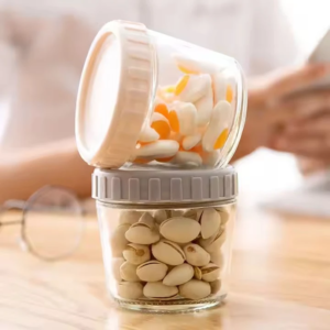 Custom 150ml-500ml Glass Storage Jars with Lids