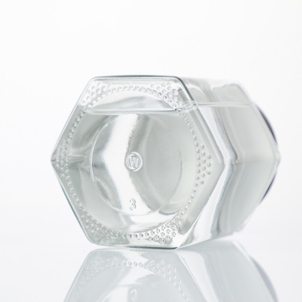 Recycled 45ml 380ml 500ml 730ml Hexagonal Glass Jar - Image 5