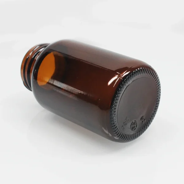 Amber Capsule Pill Medicine Glass Bottle - Image 5