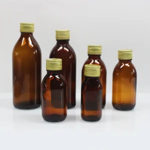 Amber Glass Medical Medicine Bottles