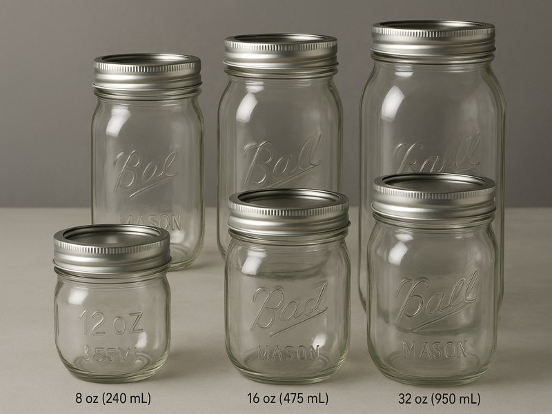 A Comprehensive Guide to Mason Jar Sizes 2025 4 Mason Jars