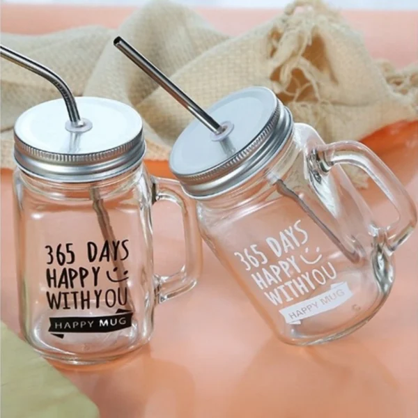 Clear 16 oz Mason Jar with Lid